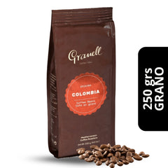 Café Granell Colombia en Grano 250g — 100% arábica de Colombia, notas cítricas y florales