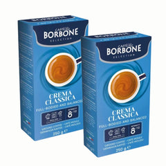 2x Café Borbone Crema Classica Molido 250g — blend napolitano equilibrado, crema densa