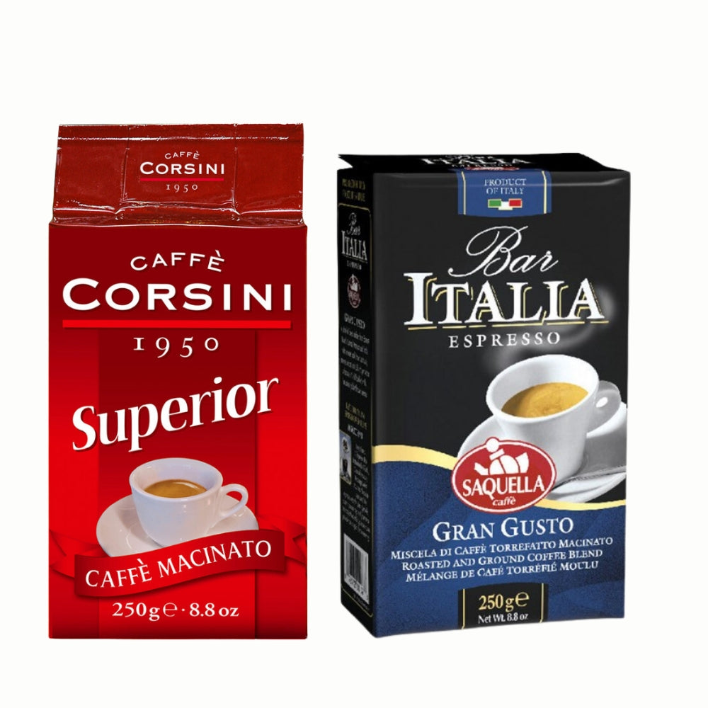 Café Saquella Molido Gran Gusto + Corsini Superior