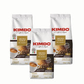 3x Café Kimbo Aroma Gold en Grano 250g — blend napolitano aromático, intensidad 9/13
