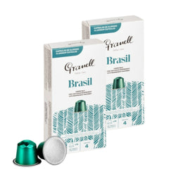 Pack 2x Cápsulas Granell Brasil para Nespresso — cuerpo completo, notas achocolatadas