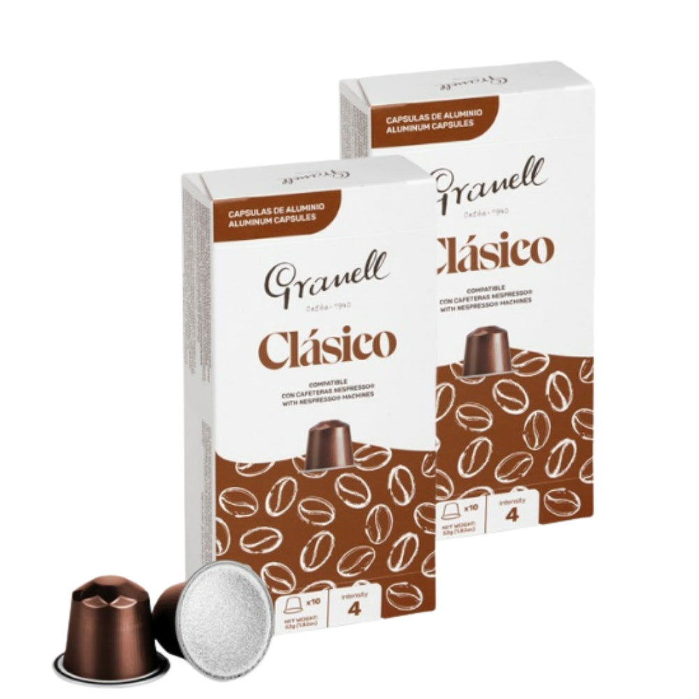 2x Cápsulas Granell Classico Nespresso — cápsulas Nespresso espresso de tradición española