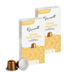 2x Cápsulas Granell Gran Selección Nespresso — blend 100% arábica en cápsula de aluminio