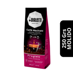Café Bialetti Pregiato Molido 250g — 100% arábica de tueste suave, perfil delicado