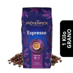 Café Mövenpick Espresso en Grano 1kg — blend suizo premium para espresso