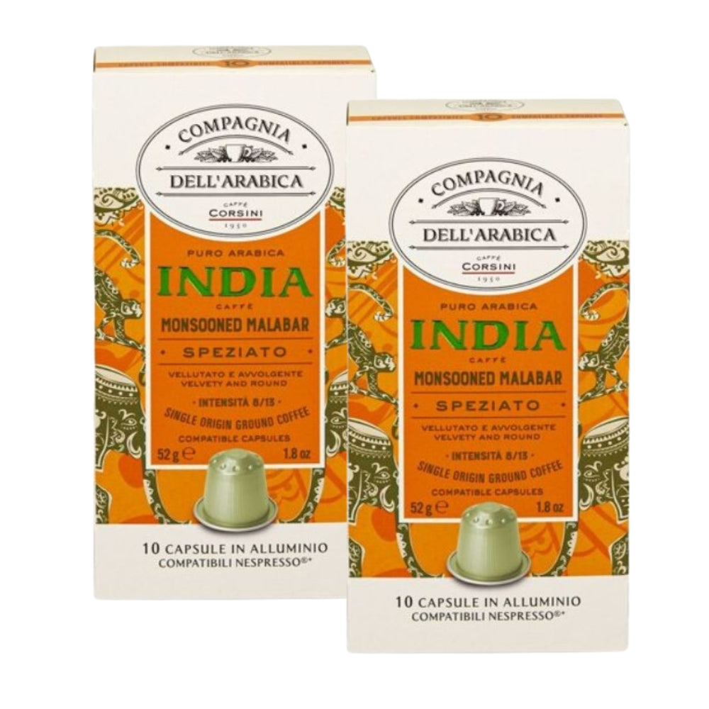 2X - Corsini India cápsulas para Nespresso