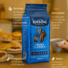 Café Borbone Crema Classica — segunda imagen del producto en grano