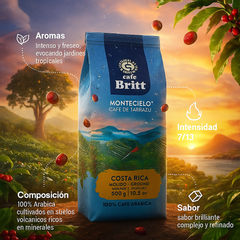Café Britt Montecielo Tarrazú — región cafetalera de referencia en Costa Rica