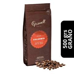 Café Granell Colombia en Grano 500g — 100% arábica de Colombia, notas florales y cítricas