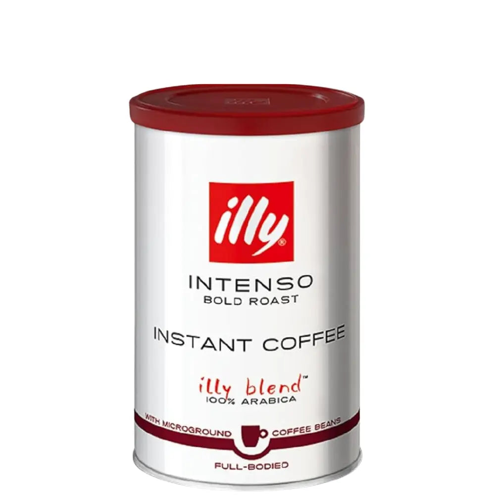 Café Illy Instantáneo Intenso 95g — 100% arábica liofilizado, tueste oscuro intensidad 9/10