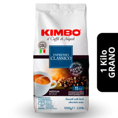 Kimbo Espresso Classico en Grano 1kg — esencia del espresso napolitano clásico profesional