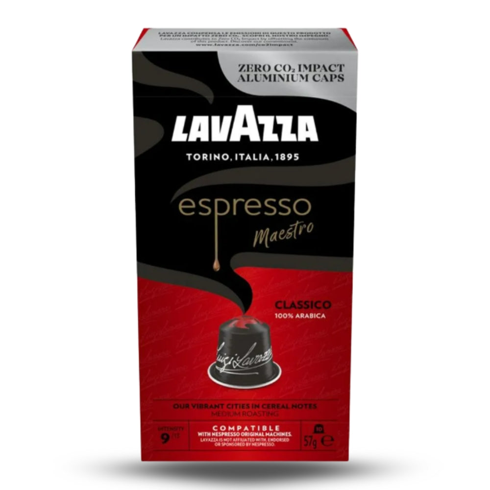 Lavazza Classico cápsulas Nespresso® — espresso redondo con dulzura y toques de cereal tostado