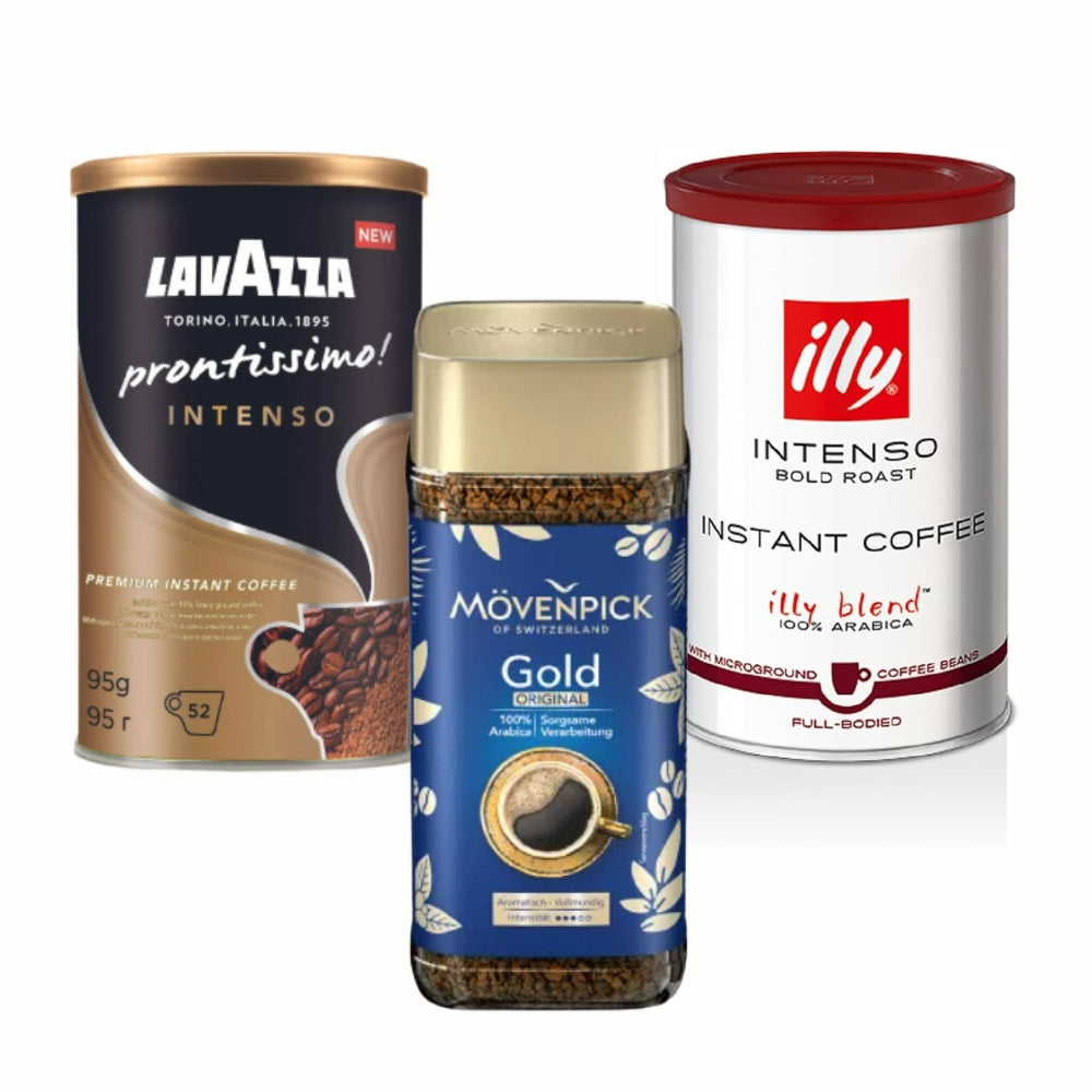 Pack Café Instantáneo Intenso Liofilizado — Illy Intenso y Lavazza Prontissimo, espresso en segundos