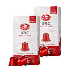 2x Saquella Intenso Cápsulas para Nespresso 