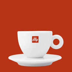 Taza de Porcelana Illy con Platillo 50ml — vista lateral