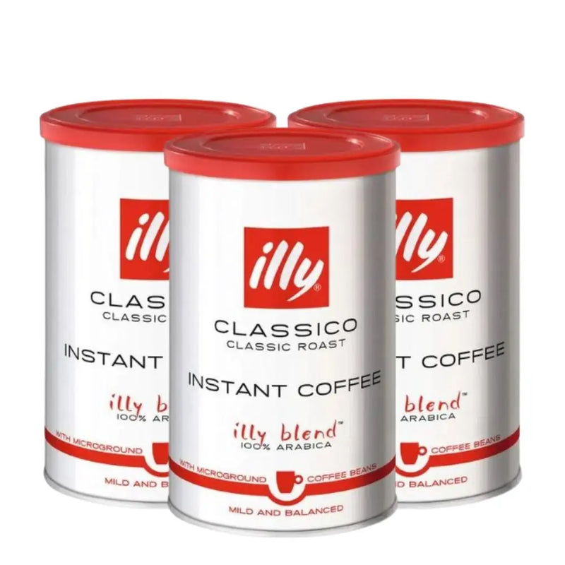 3x Café Illy Instantáneo Classico 95g — 100% arábica liofilizado, espresso en segundos