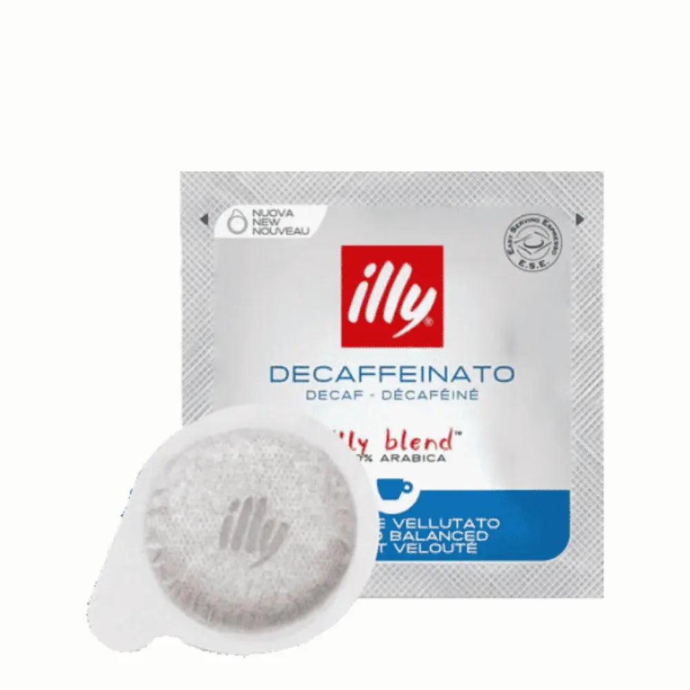 Café Illy Pods Descafeinado E.S.E — vista lateral del pack