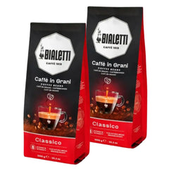 2x Café Bialetti Classico en Grano 1kg — blend 50% arábica y 50% robusta, para espresso equilibrado