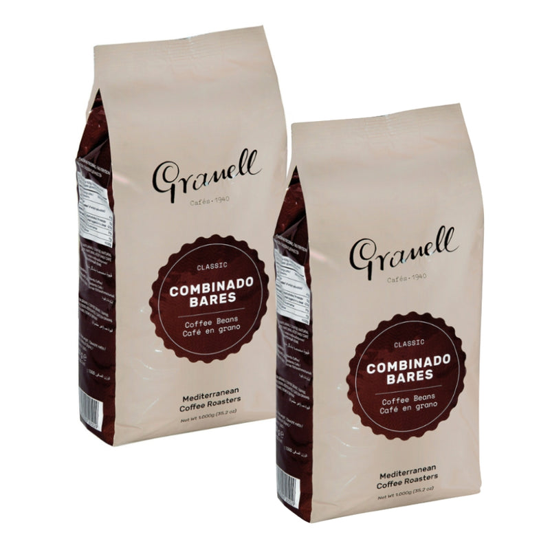2x Café Granell Combinado Bares en Grano 1kg — 100% robusta para cafeterías y consumo intensivo