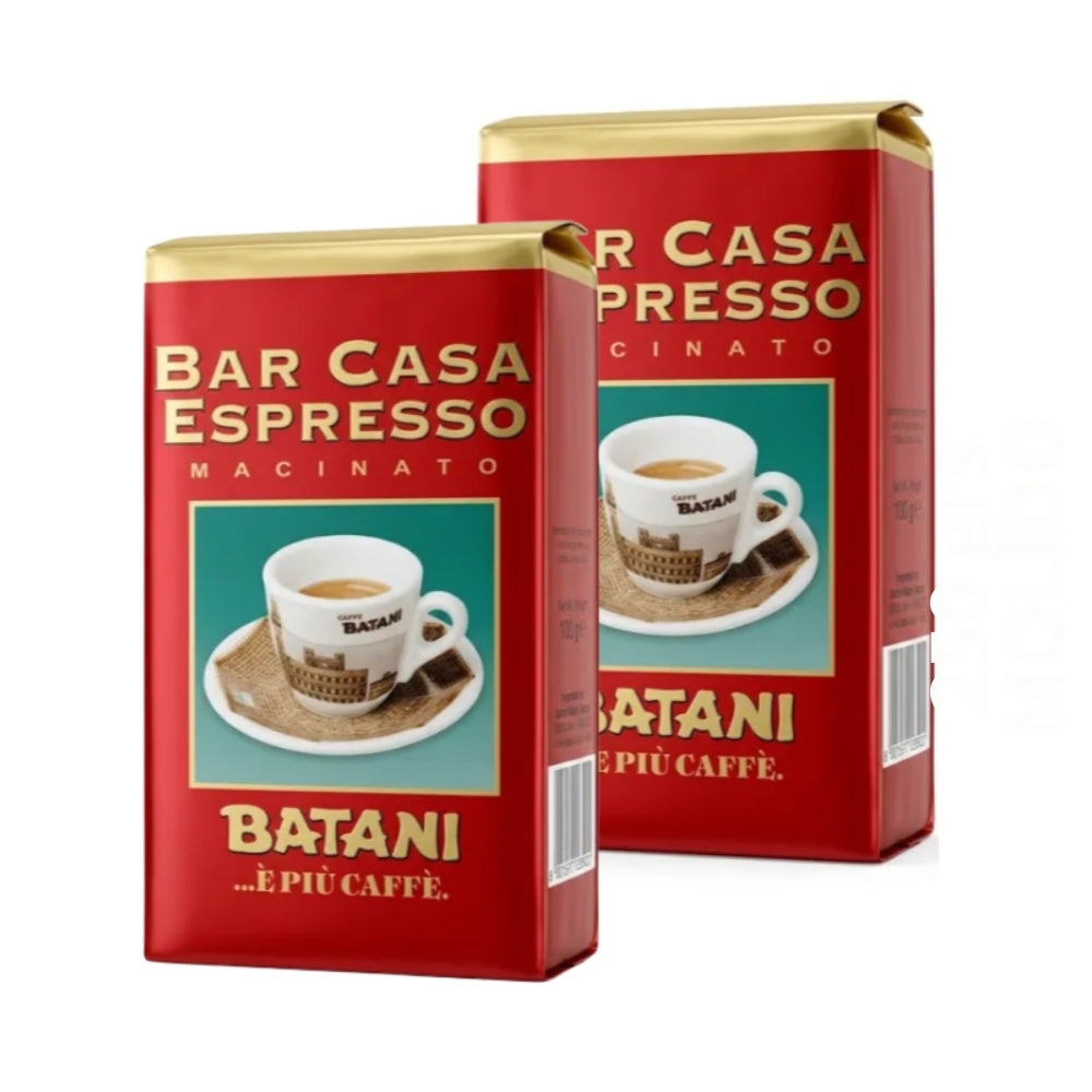 Pack 2x Café Batani Bar Casa Espresso Molido 250g — 80% arábica, intensidad 8