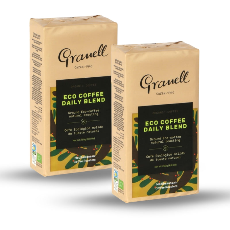 2x Café Granell Eco Daily Blend Molido 250g — blend sostenible arábica y robusta sin agroquímicos