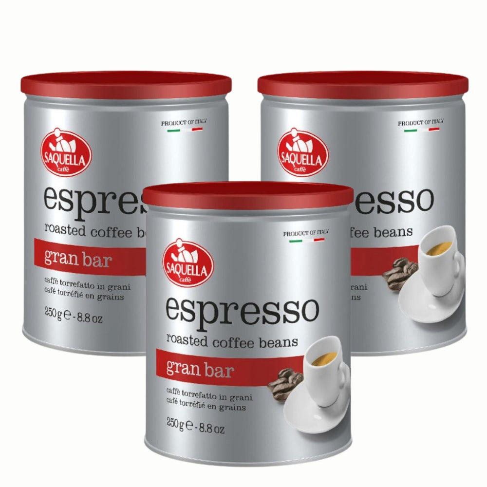 3X - Café Saquella Grano Espresso Gran Bar 250grs
