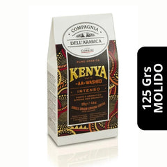 Café Corsini Kenya Molido 125g — 100% arábica lavado, notas cítricas y afrutadas