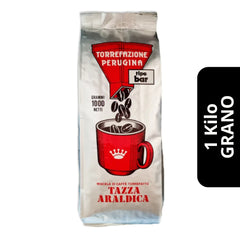 Café Batani Tazza Araldica en Grano 1kg — blend 50% arábica y 50% robusta, italiano