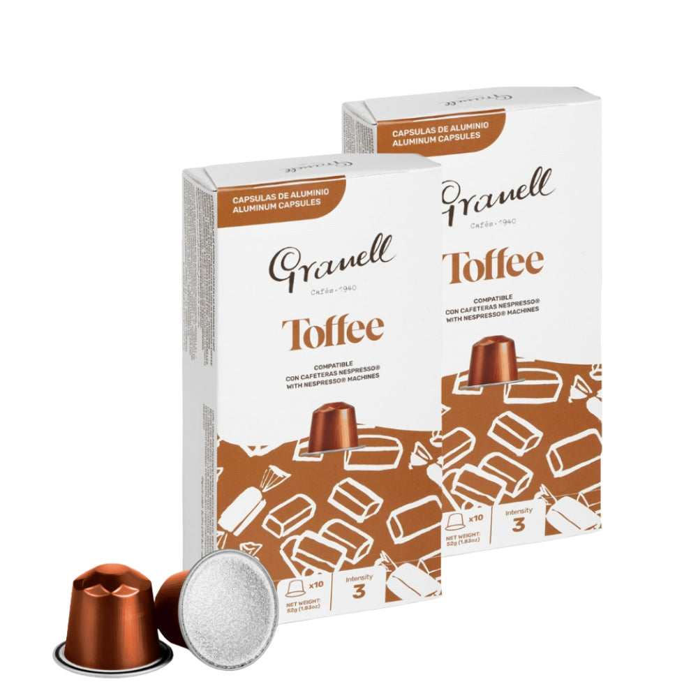 2x Cápsulas Granell Caramelo Nespresso — cápsulas Nespresso aromatizadas sabor caramelo