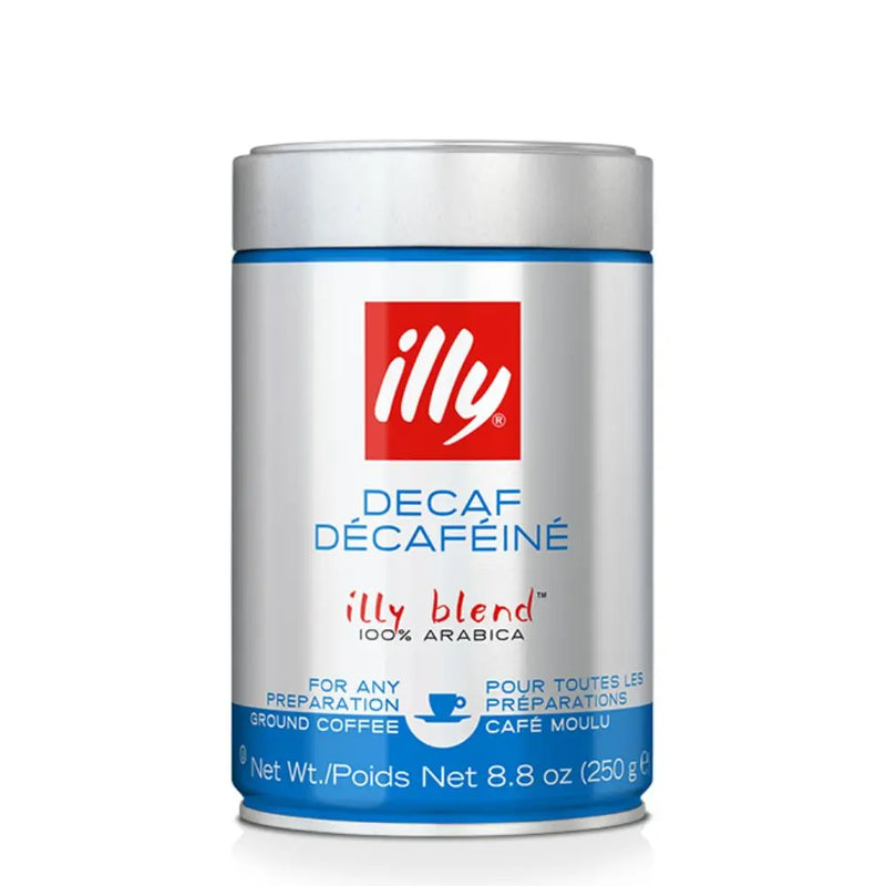 Café Illy Molido Decaffeinato 250g — 100% arábica descafeinado, tueste medio