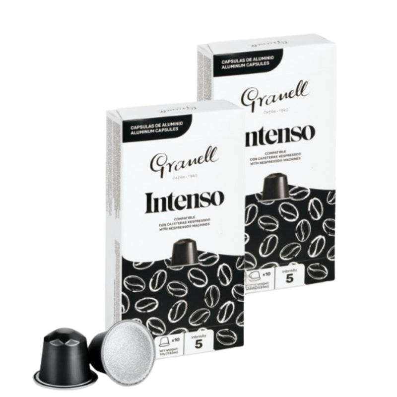 2x Cápsulas Granell Intenso Nespresso — cápsulas Nespresso espresso intenso y persistente