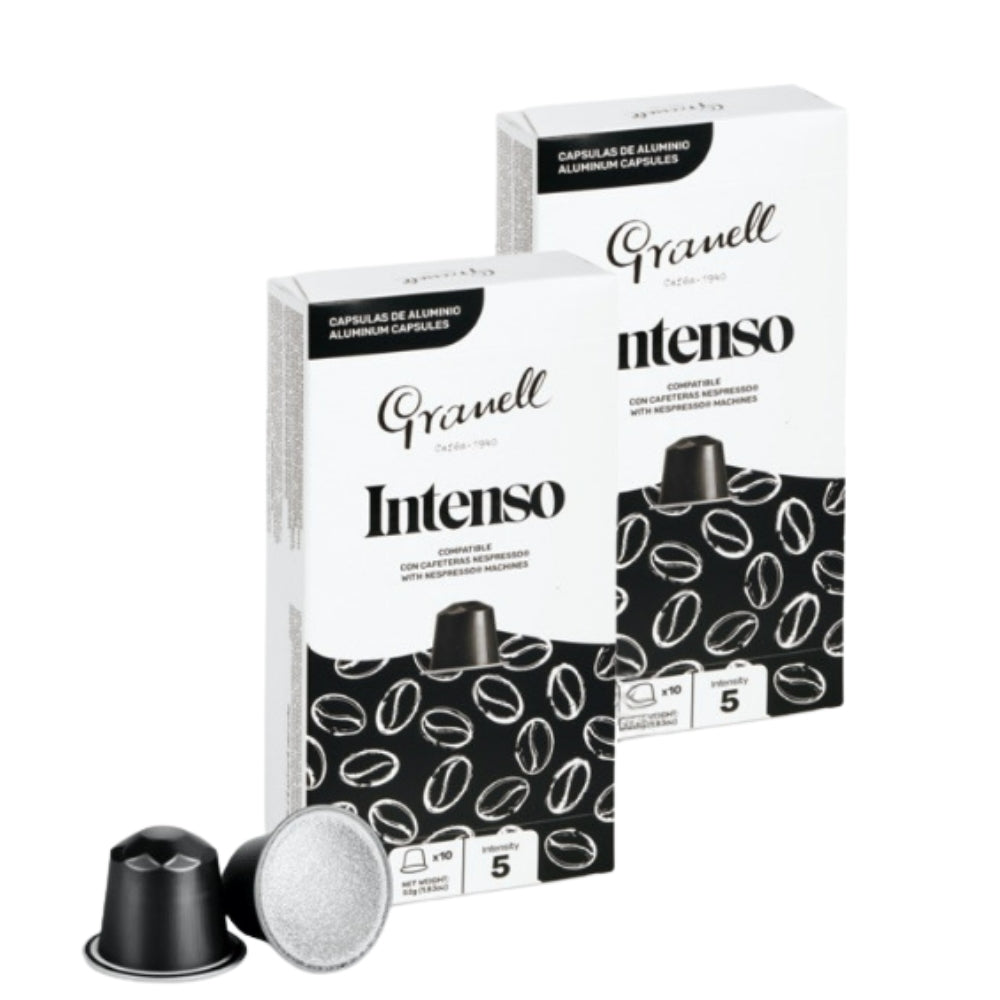 2x Cápsulas Granell Intenso Nespresso — cápsulas Nespresso espresso intenso y persistente