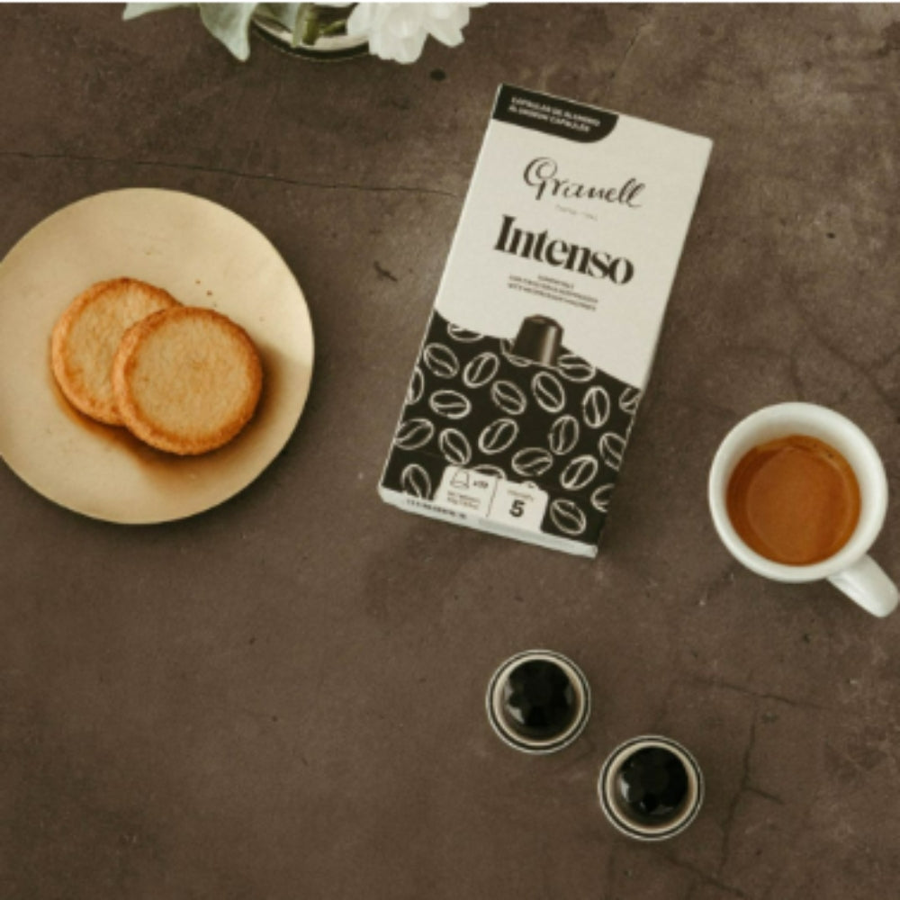100 Cápsulas Granell Intenso Nespresso — vista complementaria del pack