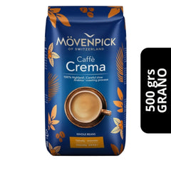 Café Mövenpick Caffé Crema en Grano 500g — blend suizo de crema abundante