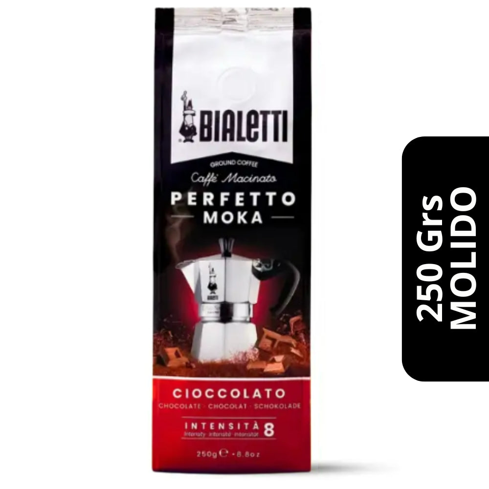 Café Bialetti Perfetto Moka Chocolate 250g — molido aromatizado con toque a chocolate