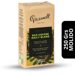 Café Granell Eco Daily Blend Molido 250g — blend sostenible arábica y robusta sin agroquímicos