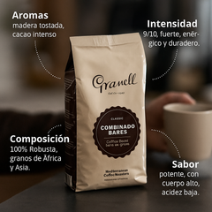 2x Café Granell Combinado Bares — 100% robusta, cuerpo denso y sabor potente