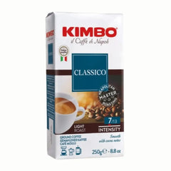 Café Kimbo Classico Molido 250g — blend napolitano equilibrado y aromático