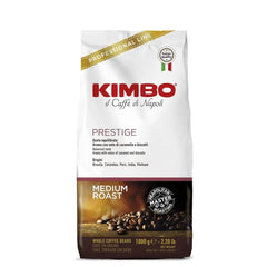 Café Kimbo Prestige en Grano 1kg — blend napolitano premium, carácter intenso