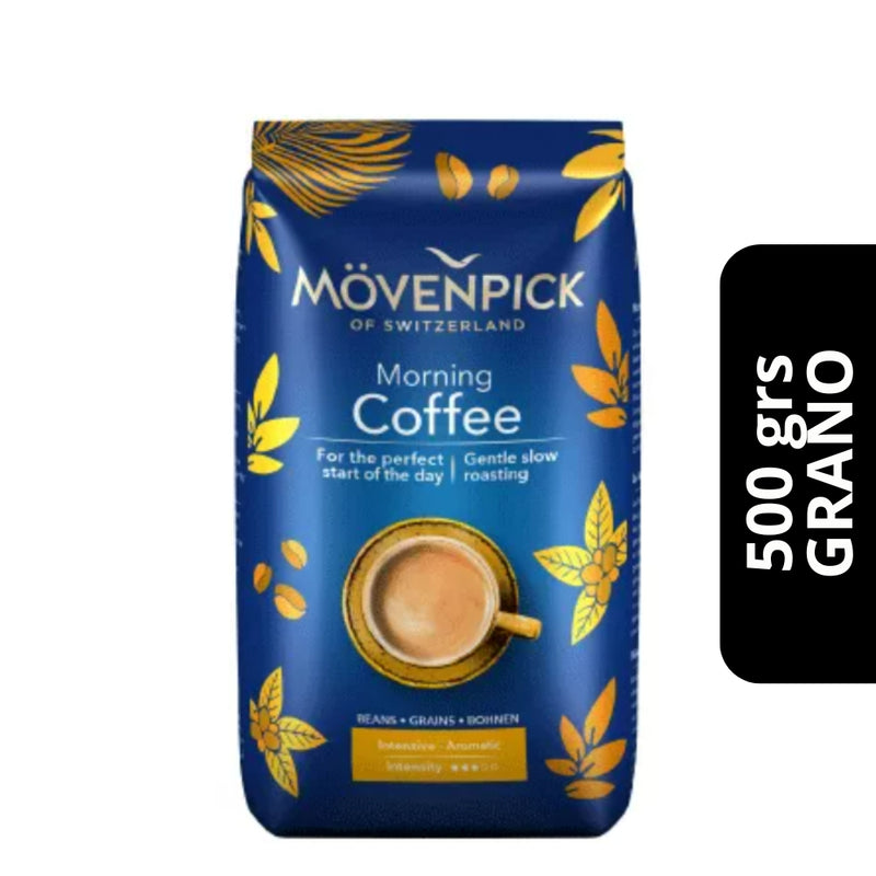 Café Mövenpick Morning Coffee en Grano 500g — blend suizo de tueste suave para el desayuno