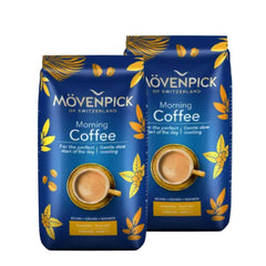 2x Café Mövenpick Morning Coffee en Grano 500g — blend suizo suave, pack 2 unidades