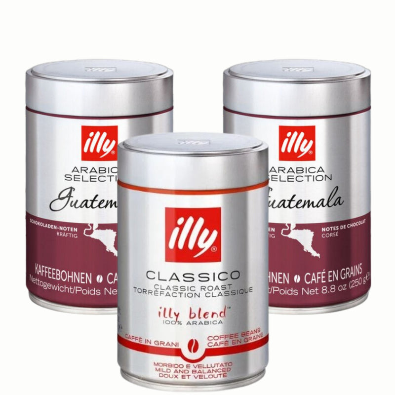 Pack Café Illy en Grano Guatemala Arabica Selection — notas cítricas y florales, 100% arábica