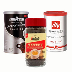 Pack Café Instantáneo Classico Liofilizado — Illy, Lavazza y Saquella, tres marcas premium