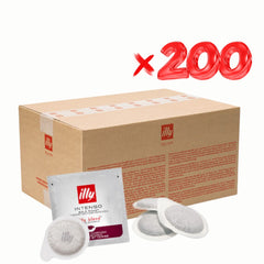 Pods Illy Intenso 200 unidades E.S.E — 100% arábica tueste oscuro, intensidad 9/10
