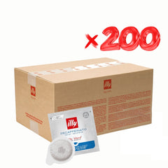Pods Illy Descafeinado 200 unidades E.S.E — 100% arábica sin cafeína para cafeteras de pods