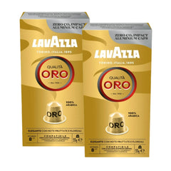 2x Lavazza Qualita Oro cápsulas Nespresso® — blend italiano aromático, 100% arábica premium