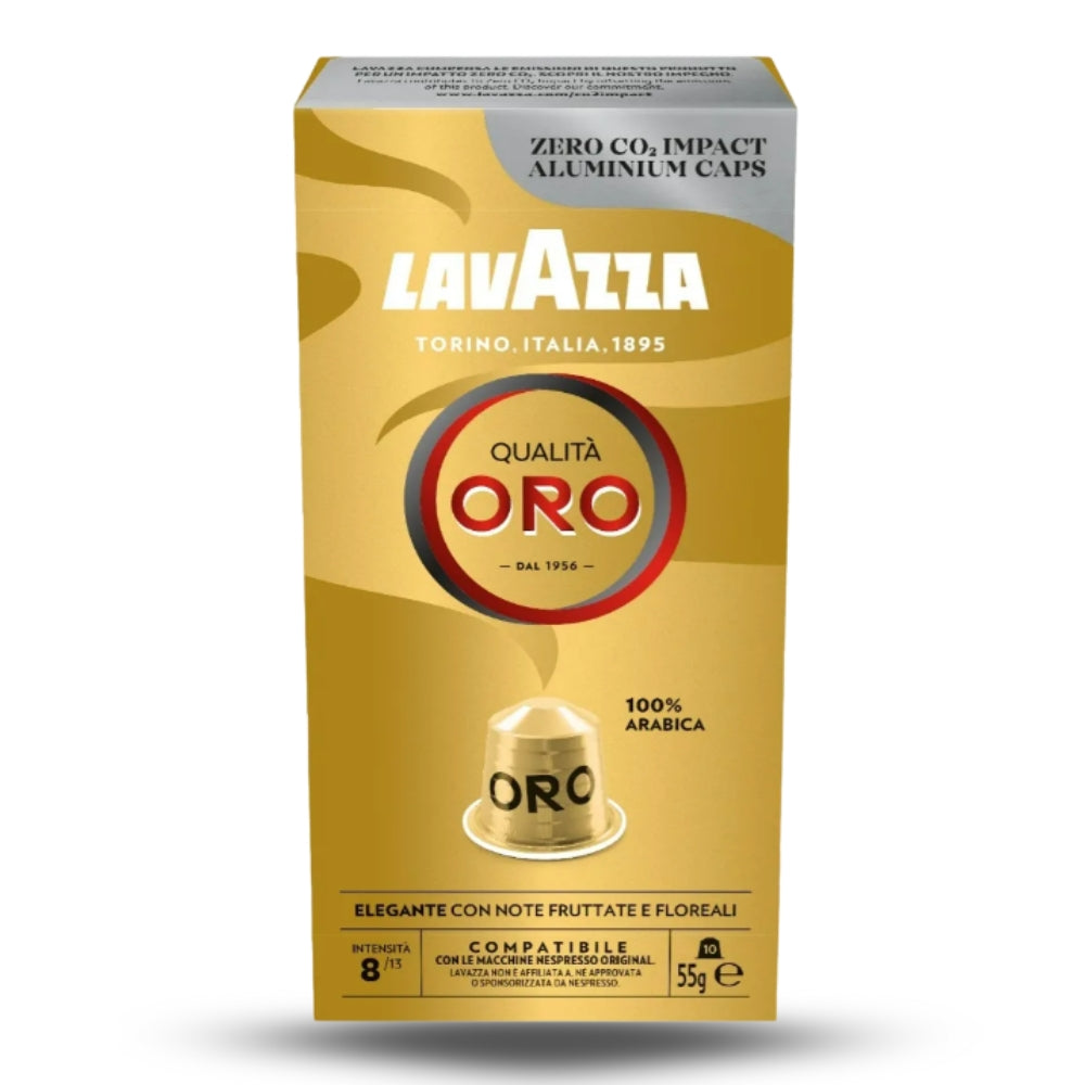 Lavazza Qualita Oro cápsulas Nespresso® — blend italiano aromático, 100% arábica premium