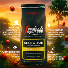 Café Segafredo Selection Costa Rica en Grano 500g — 100% arábica de Costa Rica