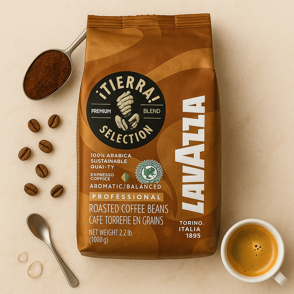 Café Lavazza Tierra Selection — segunda imagen del producto en grano