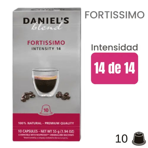 Daniels Fortissimo cápsulas Nespresso | luscoffeelovers.com